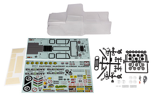 Enduro Zuul Body Set, clear - Associated Electrics