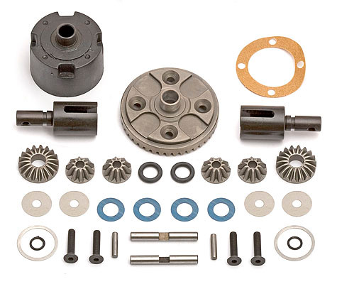 RC8 FR/RR DIFF COMPLETE - Associated Electrics