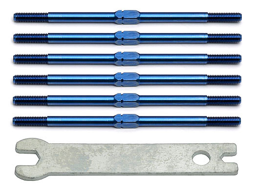 FT Blue Titanium Turnbuckle Kit, 2 5/8 in - Associated Electrics