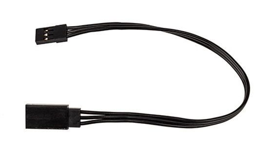175mm Servo Wire Extension, black (6.89 in)