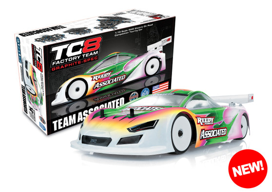 ホビーラジコン Team Associated 1/10 4WD RC Car TC8 TC8 Graphite-Spec Team Kit - Associated Electrics