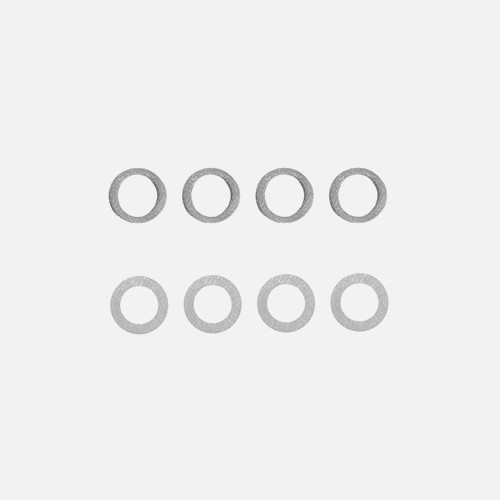 SHIMS, 5x8.5x0.10mm (4pcs), 5x8.5x0.20mm (4pcs)