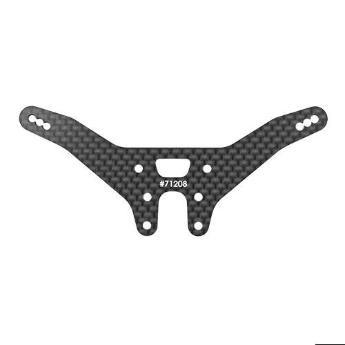 ヴェイズルーグデッキパーツ RC10T7 Rear Shock Tower, Carbon Fiber - Associated Electrics