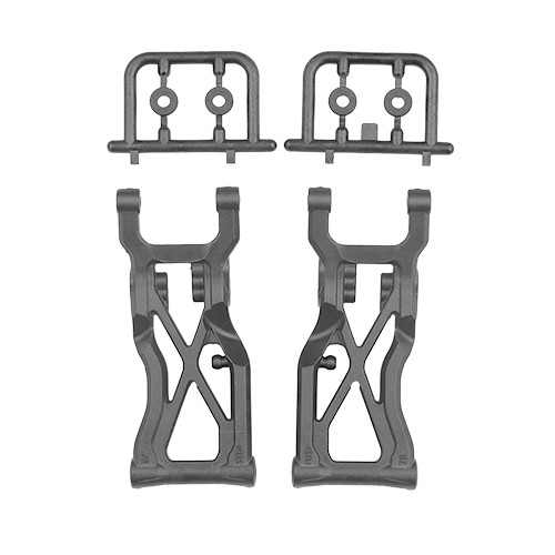 RC10B7 FT Carbon Rear Suspension Arms V2, 78mm