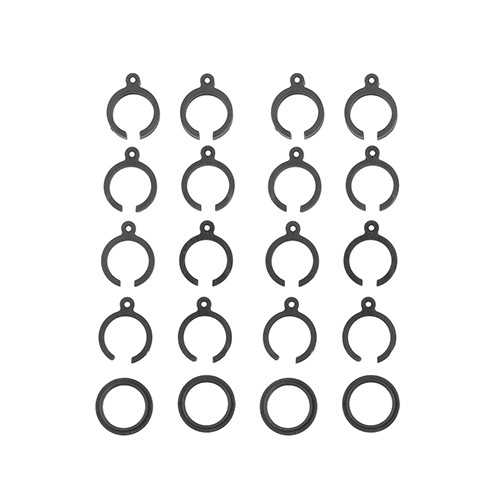 RB10 Retro Shock Spring Clips, Gray