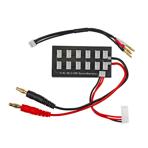 2S Parallel Charging Board w/2mm Bullet Adapter