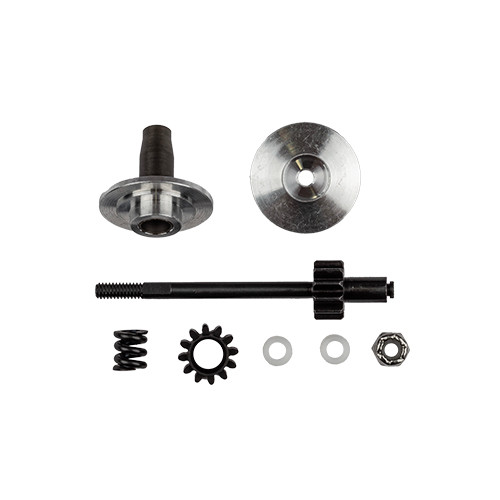 RC10 6-Gear Transmission Top Shaft, Pinion, Outer Hub and Diff Spring