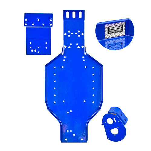 RC10 Chassis Set, Blue