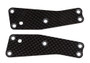RC8T3.2 FT Front Upper Suspension Arm Inserts, 1.2mm, carbon fiber