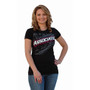 AE WOMENS T-SHIRT BLACK, LG