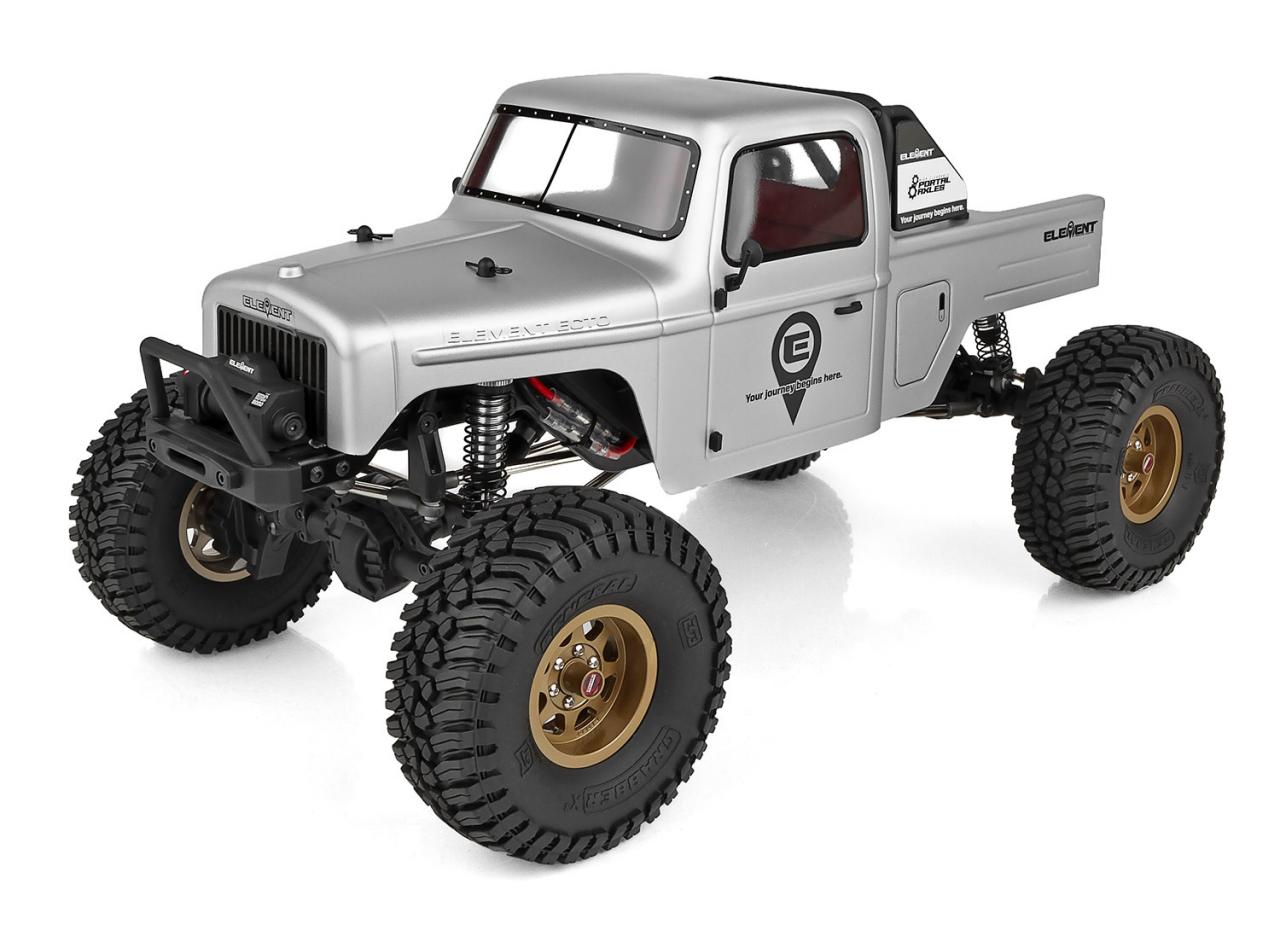 エレメントエンデューロトレイルトラック　Ecto ポータルRTR Enduro Trail Truck, Ecto Portal Gray RTR - Associated Electrics