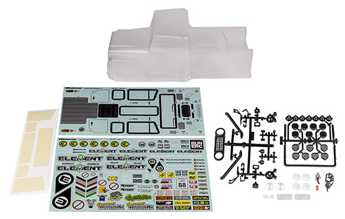 Enduro Zuul Body Set, clear - Associated Electrics