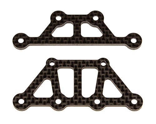 Apex2 FT Top Plates, carbon fiber - Associated Electrics