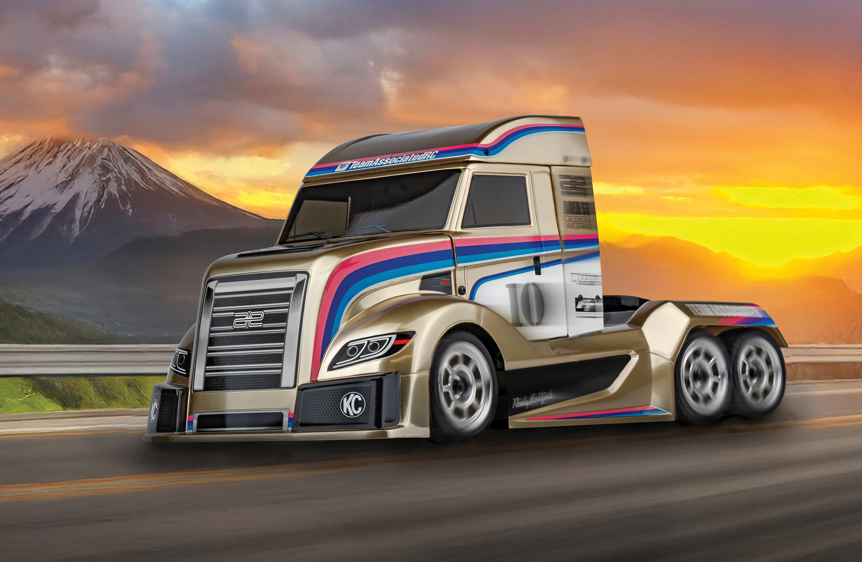 RC10 American Custom Semitruck 6x6 Metallic Kit - Associated Electrics