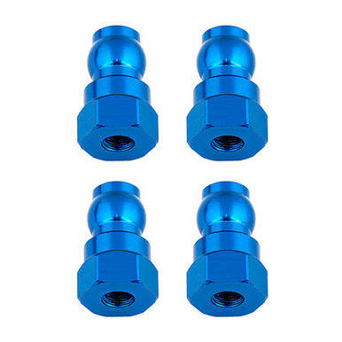 あお Shock Bushings, 9 mm, blue aluminum - Associated Electrics