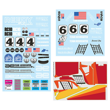 RC10 Jay Halsey WC Decal Sheet - Associated Electrics