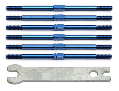 FT Blue Titanium Turnbuckle Kit, 2 5/8 in - Associated Electrics