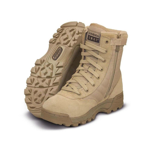 Original SWAT 115202 Classic 9" Tan Side Zip Boot