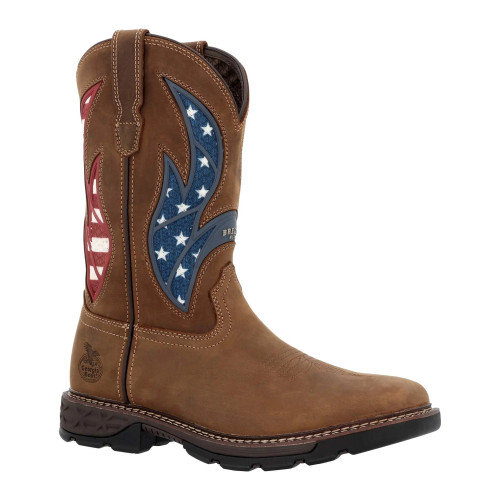 Georgia GB00722 Carbo-Tec FLX 11" Patriotic Alloy Toe Pull-On Work Boot