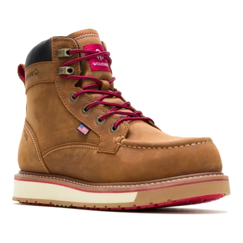 Wolverine W260098 USA Built Loader DuraShocks WP 6 Inch Trail Work Boot