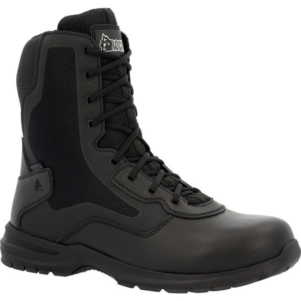 Rocky Men's Cadet Black Public Service Size Zip Boot RKD0102