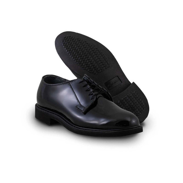 Altama Men's Mil-Spec USA Made High Gloss Black Dress Oxford 629201