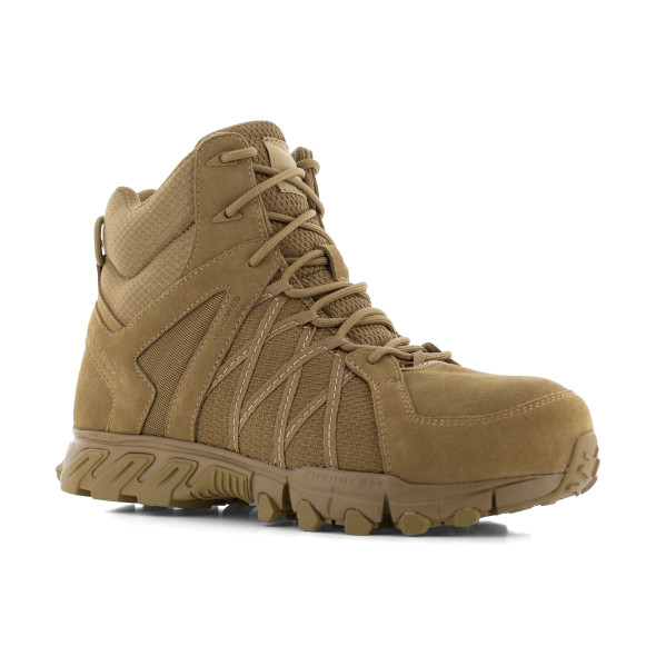 Reebok RB3451 6" Coyote Trailgrip Composite toe Side Zip Boot
