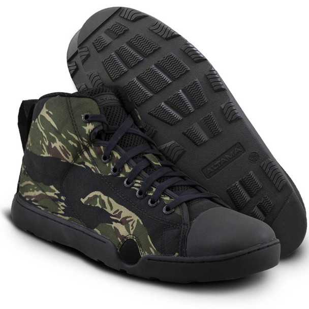 Altama 333809 Maritime Assault Mid Jungle Tiger Stripe Boot