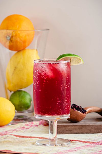 Sparkling Hibiscus Tonic Recipe