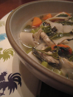 Dragonwell Green Tea Chicken Noodle Soup Recipe