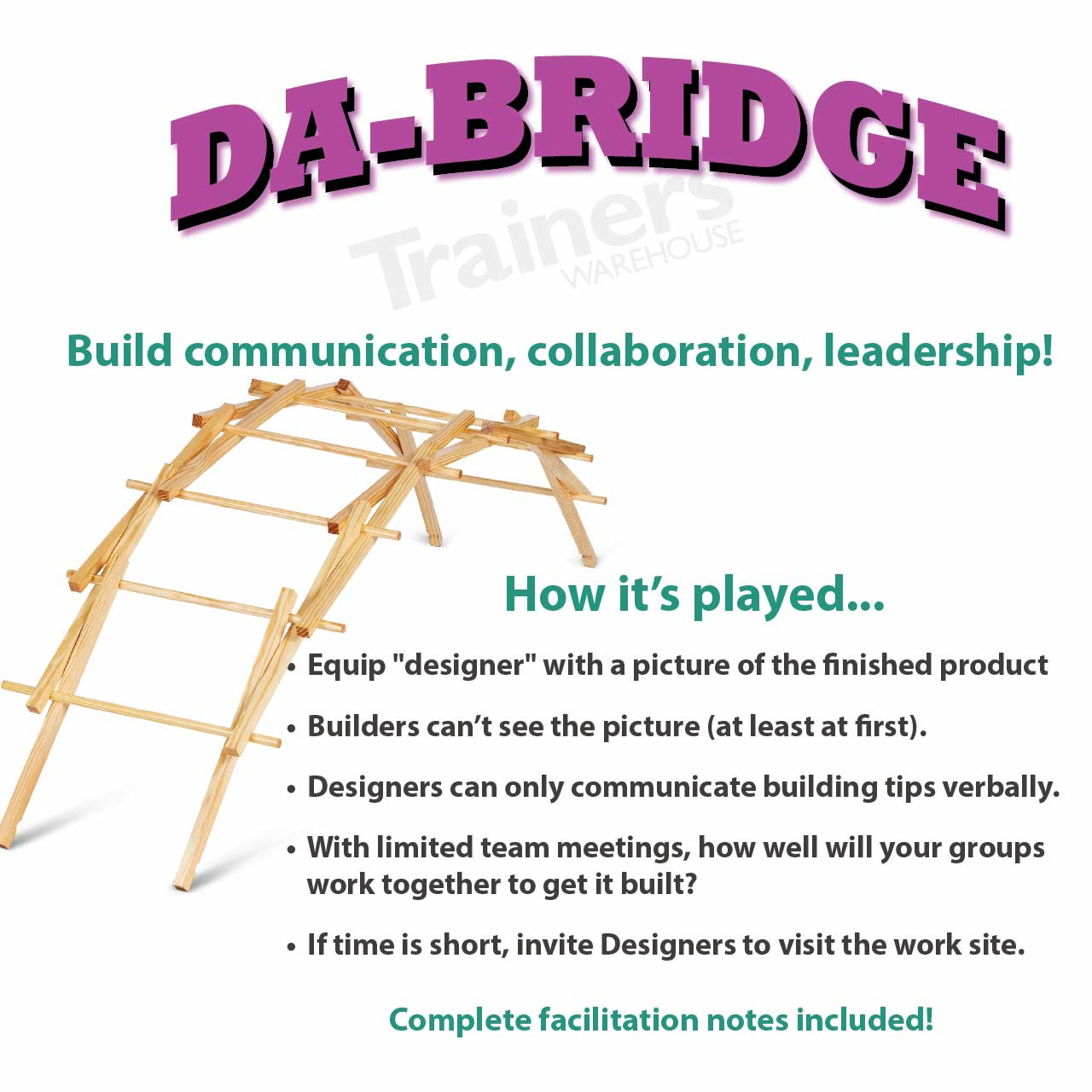 DaBridge DaVinci Bridge Team Challenge Trainers Warehouse