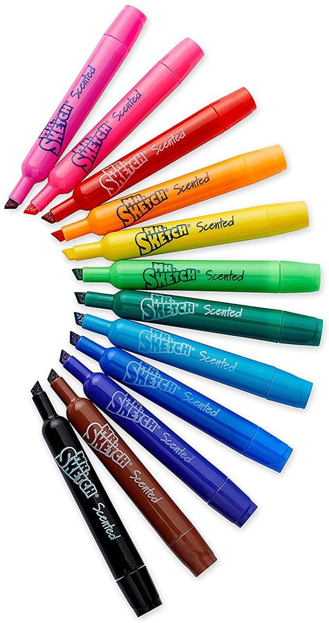 Мистер фломастер. Фломастер открытый. Scented Markers. Маркер 3-10.