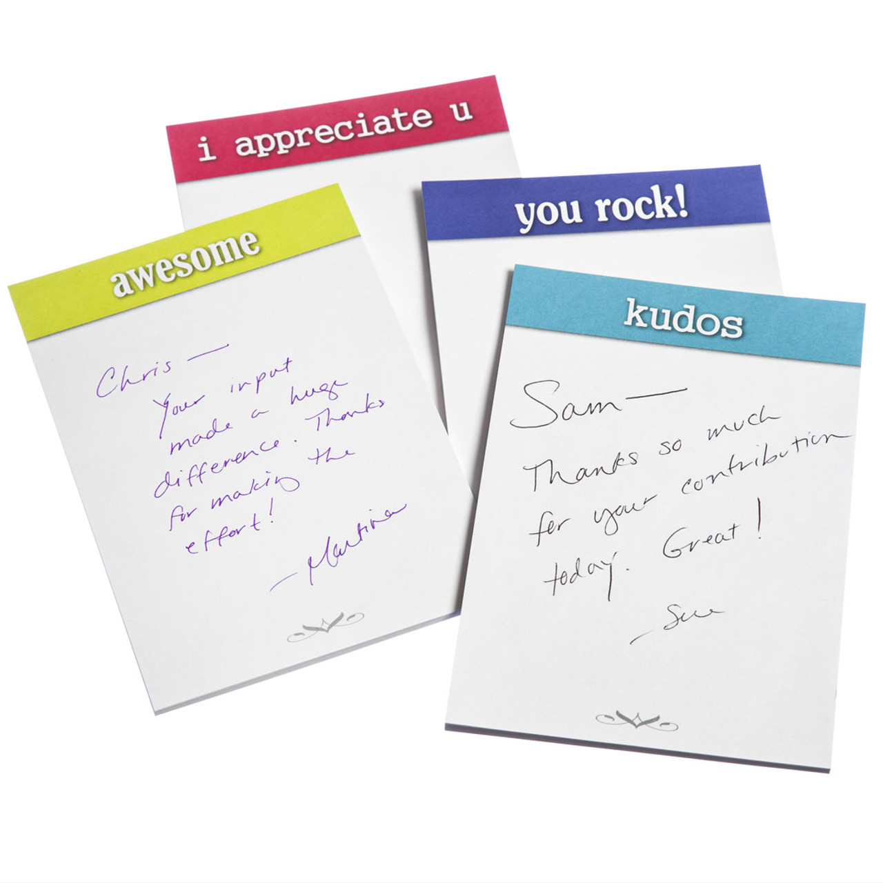 Appreciation Sticky NotePad--Motivational Notepads (20/SET)