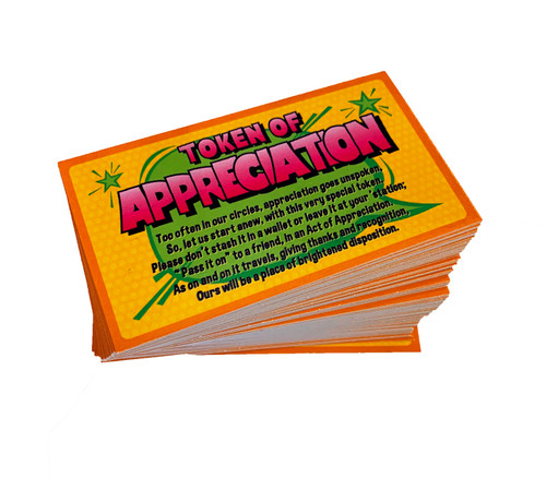 Tokens of Appreciation Cards Only - stack