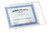 8.5x11 DocU-Sleeve with certificate halfway in