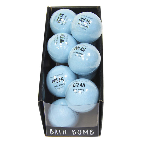 Bath Bombs Set, BODY & EARTH 10 x 3.5 oz Natural Essential Oils Ocean