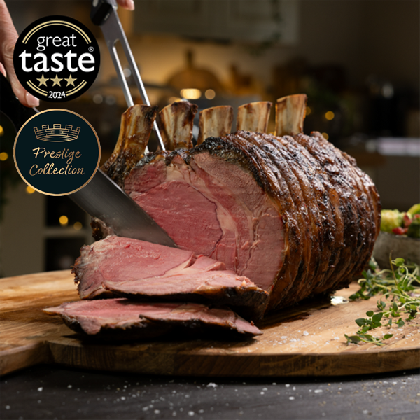 Bone Himalayan Salt Aged Heritage Breed Rib Roast Donald Russell