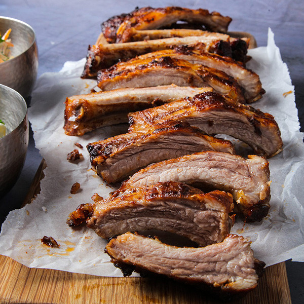 Bacon Wrapped Ribs Bacon Ribs In Oven Bbq Sauce Ribs Bacon Wrapped