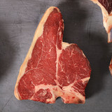 Scotch T Bone Steak Salt Aged Heritage Breed, bone-in