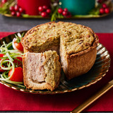 Stuffing Topped Chicken & Pork Pie