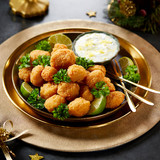 Panko Crusted Queen Scallops