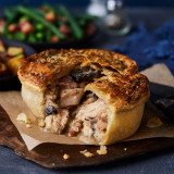 Chicken, Bacon & Mushroom Pie