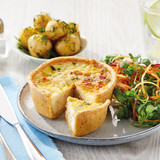 Deep Filled Scottish Smoked Salmon & Creme Fraiche Quiche