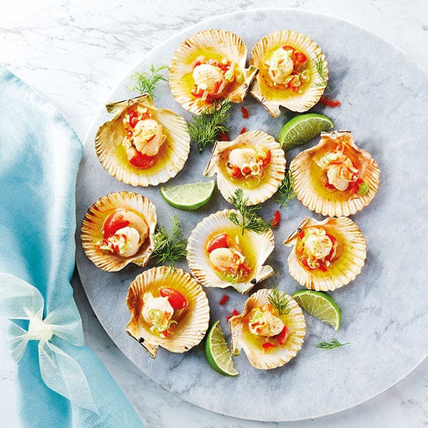 How to cook a Queen Scallops with Garlic Butter Recipe Donald Russell