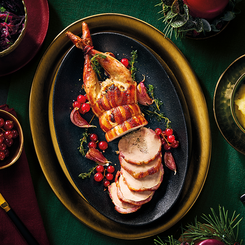 Stuffed Whole Partridge