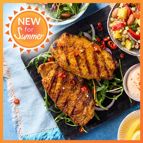 Jalapeño & Spice Rubbed Pork Loin Steaks