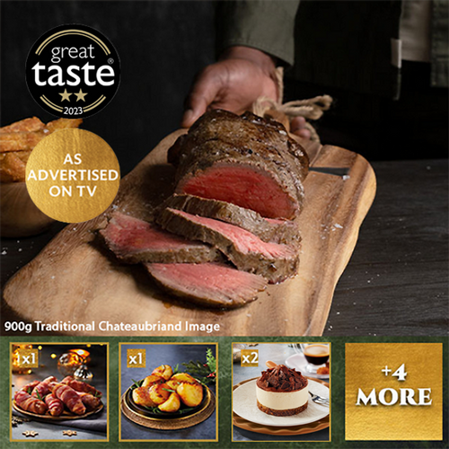 British Chateaubriand Box with Trimmings For Two