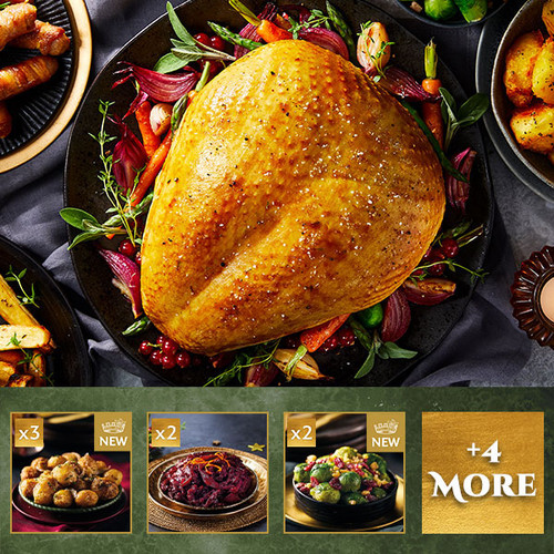 British Free-range Bronze Turkey Crown Box with Traditional Trimmings