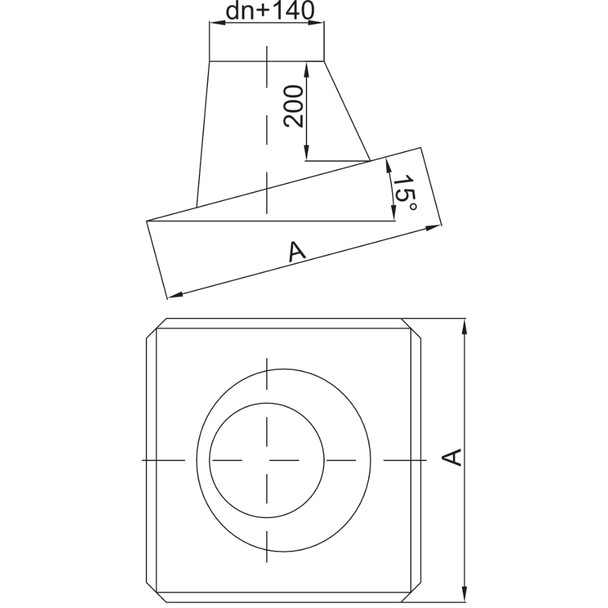 D3W Roof Flashing 5°-20° 5" SS