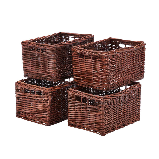 Four Rectangular Kindling Baskets